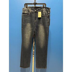 True Religion Mens Ricky Relaxed Straight Jeans Medium Flake Size 36 NWT Denim